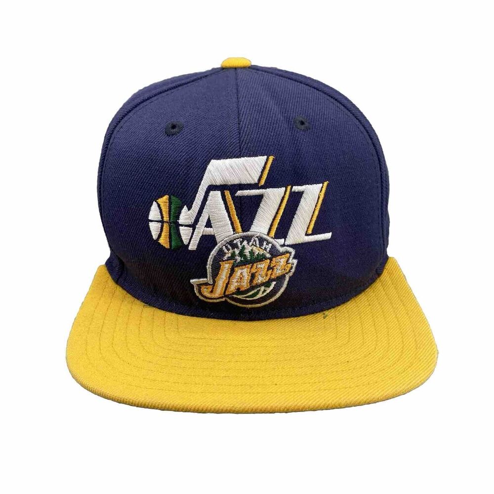 Adidas Utah Jazz‎ Hat Cap Snap Back Wool Blend NBA Patch Logo Basketball Men's